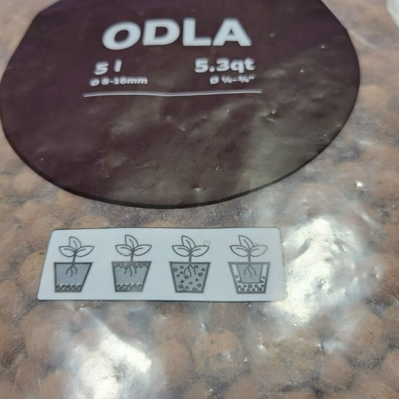 IKEA ODLA Natural Potted Plant Growing Media Expanded Clay Pellets 3.5 lb Brown - Picture 3 of 8